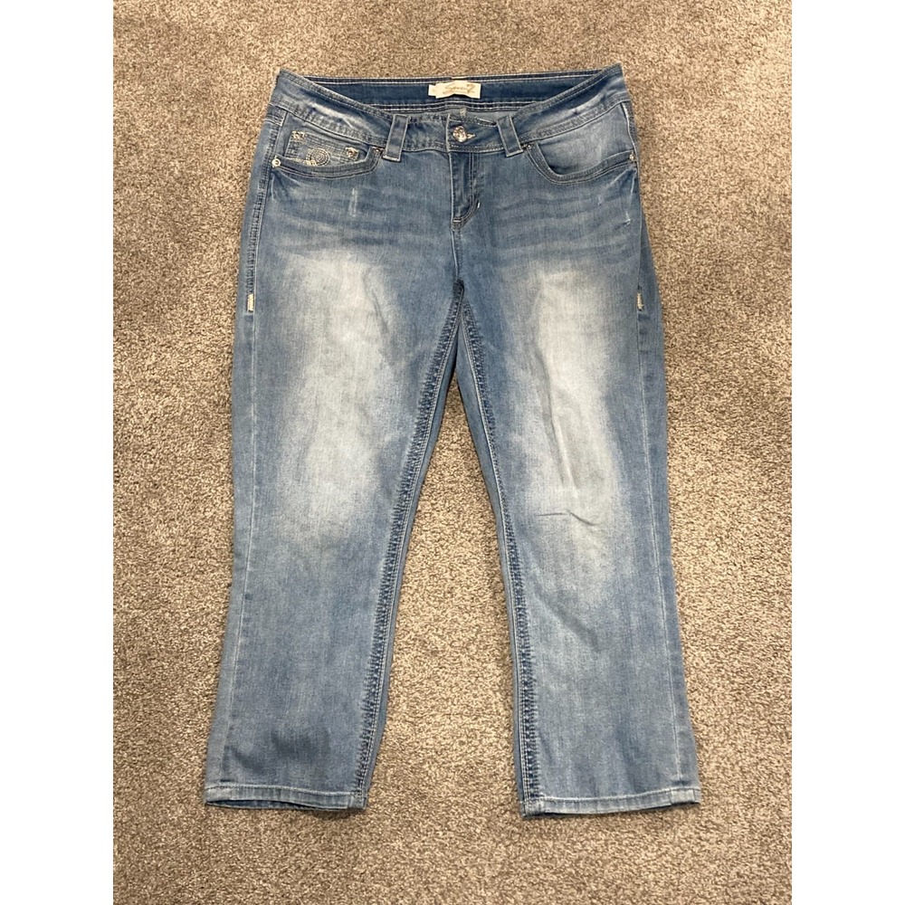 Seven7 Blue Jeans‎ Women's Size 12 Distressed